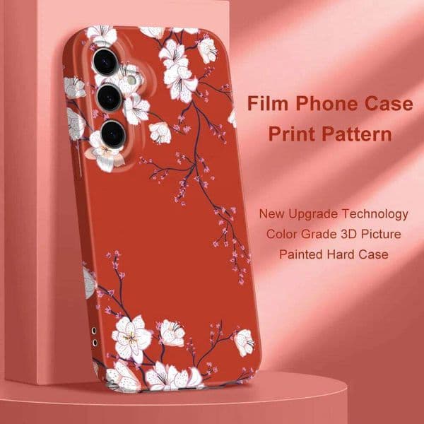 Colorful Plum Blossoms Phone Case For Samsung Galaxy S25 S24 S23 S22 S21 S20 Plus Ultra FE 5G Film Hard Cover