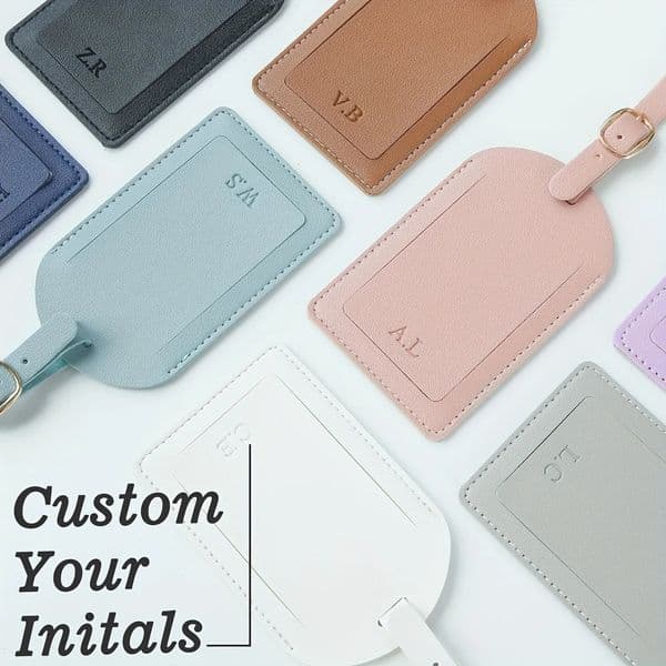 1PC Custom Initials Luggage Tag for Suitcases Customized Name Tags Mens Womens Personalized Travel Bag Backpack 260602