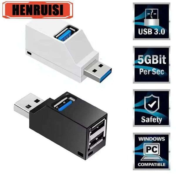 3.0 HUB 3 Expander Quick Charge USB Splitter Portable Multi Ports Power Adapter For Laptop PC Computer Accessories