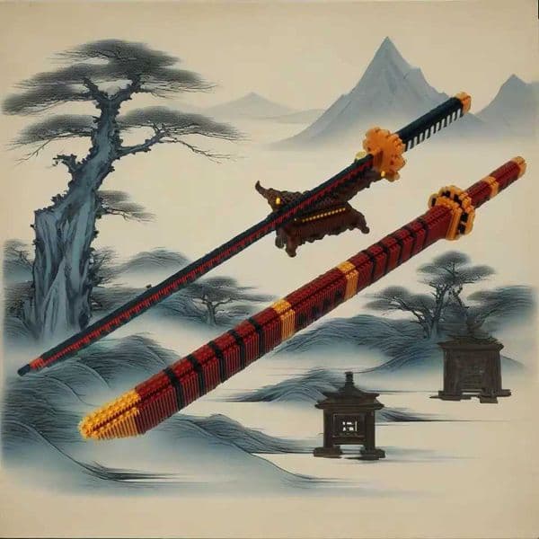 Animes Toys Samurai Sword Micro Connection Building Block Anime Yamato Nichirin Knifes Bricks Model Collect ornaments Adult Gift L260601