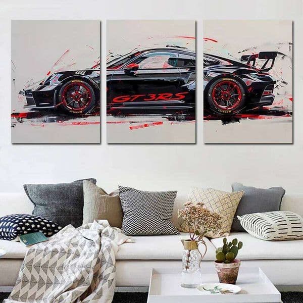 3Pcs Supercar Posters Sports Famous Cars Canvas Painting Wall Print Picture Living Room Home Decor Birthday Gift 26L0602