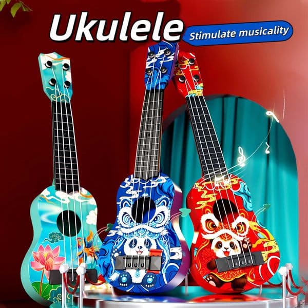 Newly Launched Strumming Ukulele Beginner-Friendly Toy Guitar Instrument for Kids New Years Gift for Children L2606025819