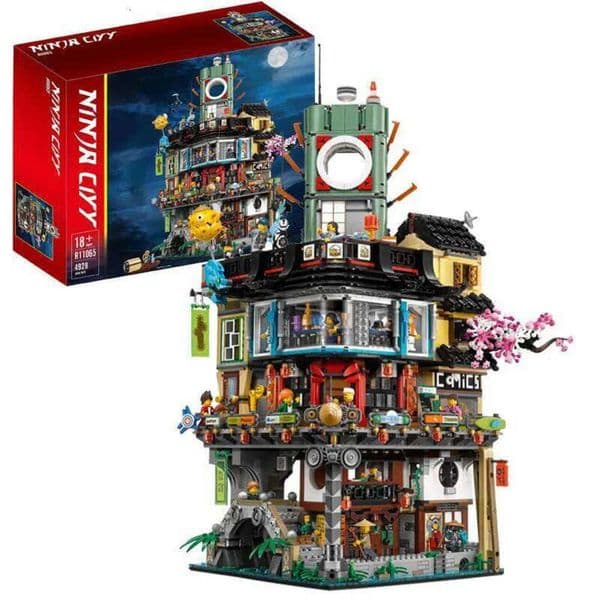 Gift Street Bricks 4867PCS Architecture Building Blocks Creative View Garden Construction Ninja Toys Adt Kid Ci X260205 Centre Y260602