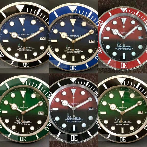 Quartz Deep Sea Hands Design Luxury Wall te Clock Metal Wall Sweeping Watch Gradient Blue Reloj De Pared Housewarming Gift Luminous 135 inch M260325 Y260601