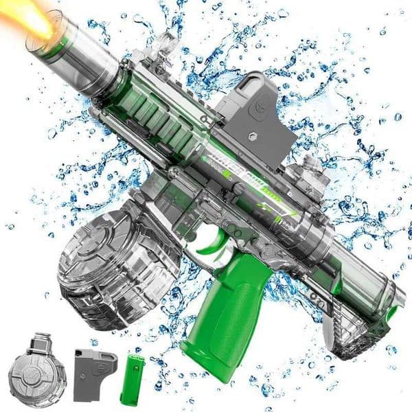M416 Led Simulation Fire Electric Water Guns for Children Large Capacity Automatic Continuous Water Gun Kids Summer Outdoor Toys T260602KZ1D