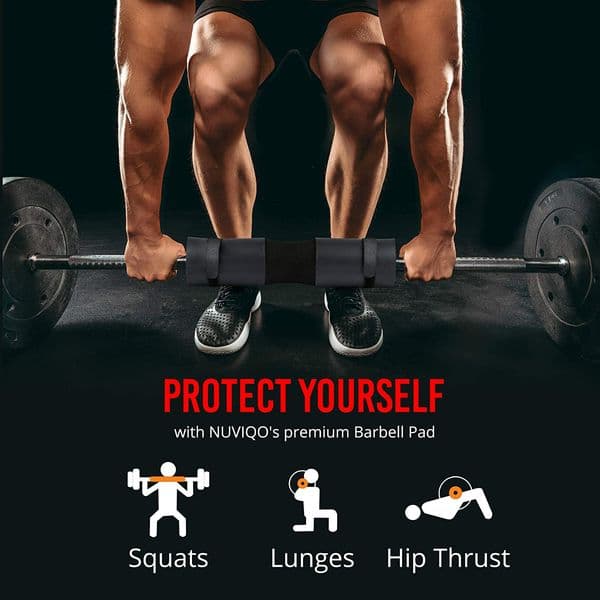 High Density And Good Elasticity Squat Barbell Gymsharkset Men Shoulder Pads Barbell Weight Protection Cover Thickened Barbell Protection Cover Barbell Gym Set