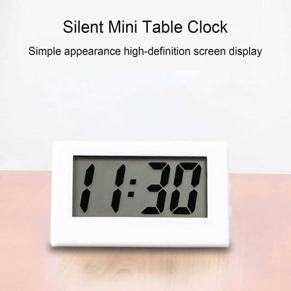 Small Battery Operated Digital Clock Compact LED Display for Desk Wall Shelf Kitchen Classroom Office BedroomT260601
