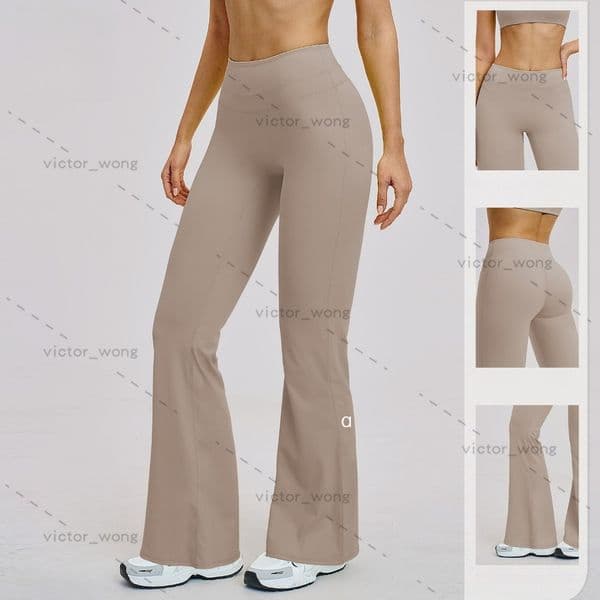 Women's Flare Yoga Pants Fitness Tight Hip Lift Breathable High Waist Slimming Wide Leg Sports Yoga Flared Pants 3109
