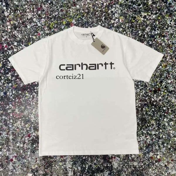 carharttlyness shirt Premium American Style Workwear Trendy Brand Kaha Letter Loose Short Sleeve T Shirt for Men and Women Couples carharrttly Tee 375