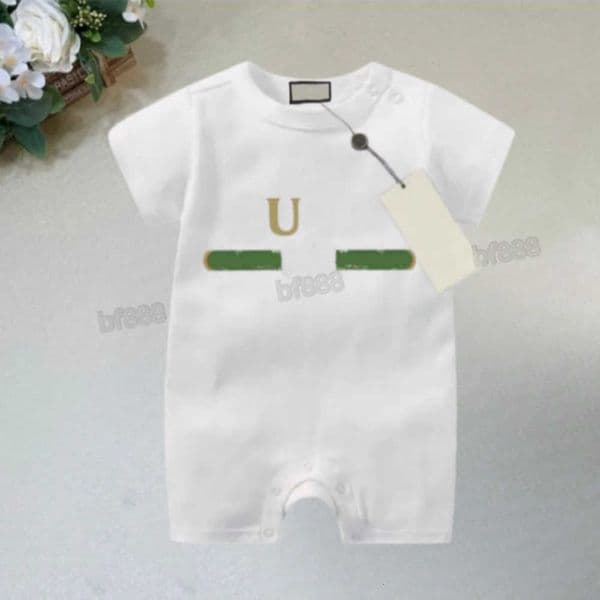 Newborn Baby Designer Rompers Toddler Boy Girl Kids Short Sleeve Bodysuit Summer Clothes For 0 -24M Onesie Brand Infant Y260602
