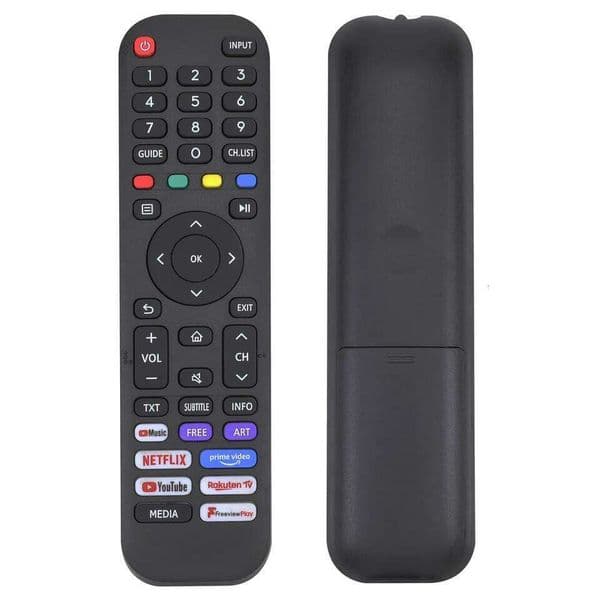 Universal All Remote, Replacement Remote for Hisense 4K UHD R Smart TV 50AE7400FTUK 43AE7400F