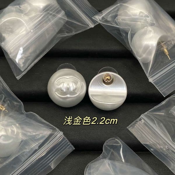 Designer jewelry cc earrings end C pearl ball stud ocean series diamond encrusted earrings star shaped leather hook earrings for women channels earrings