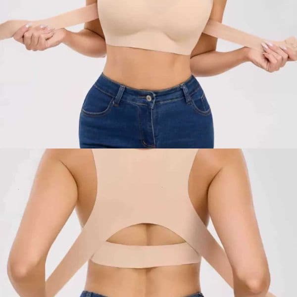 Seamless One-piece Shaping And Posture Correction Womens Underwear Adjustable Push-up Sports Front Button Bra L260602