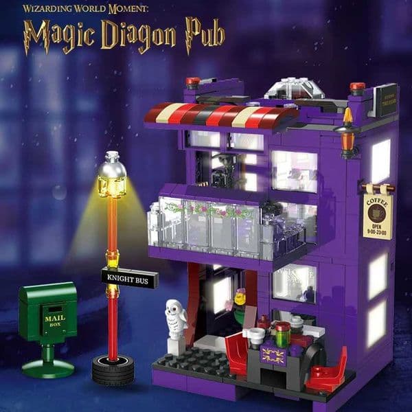 Magic World Street View Building Sets Telephone Booth MOC Bricks Plastic Toys for Boys Kids Adult Birthday Gifts L260601