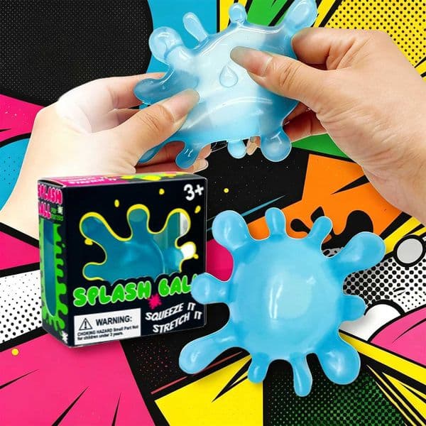 Splash Shape Stress Ball Shapeable Squeeze Toy Soft Non Sticky Anti-Stress Relieve Anxiety for Kids and Adults Gift T260602