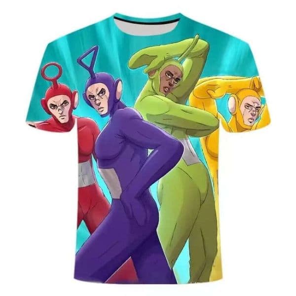 Summer Abstract Baby Series Men's Round Neck T-Shirt 3D Print Loose Fit Personalized Creative Thin Short Sleeve