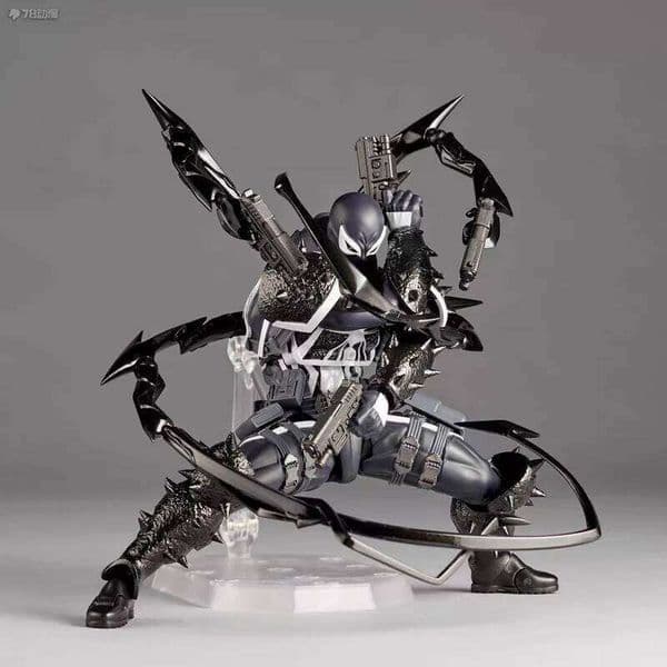 16CM CT Kaiyodo Revoltech Yamaguchi Agent Venom Articulated Action Figure Collectible Model Kit Movable Surprise Toys Gift W260602