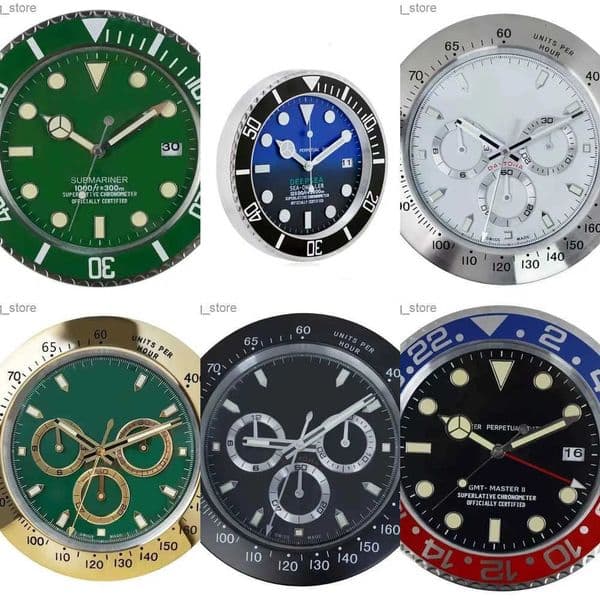 Stainless TOP Wall Clocks Super Silent Luminous Luxury Clock Metal Modern Large Steel Watch Home The Date Will Wo W250715 T260514 Y260601
