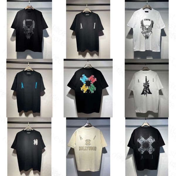 Amiritshrit Designer T Shirt Sweatshirt Mens Loose Printed Shirts Lettering Couple Outfit Personalized Graphic High Quality Fashionable Clothing 642 6b3 3a