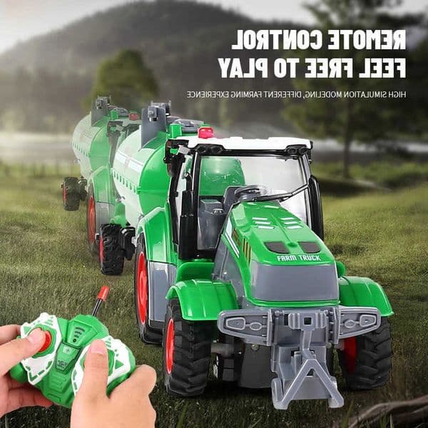 RC 1/24 4CH Car Farm Tractor Forest Trailer Rc Logging Truck Water Pump Dumping Remote Control Engineering Farmer Cars Kids ToysR260602