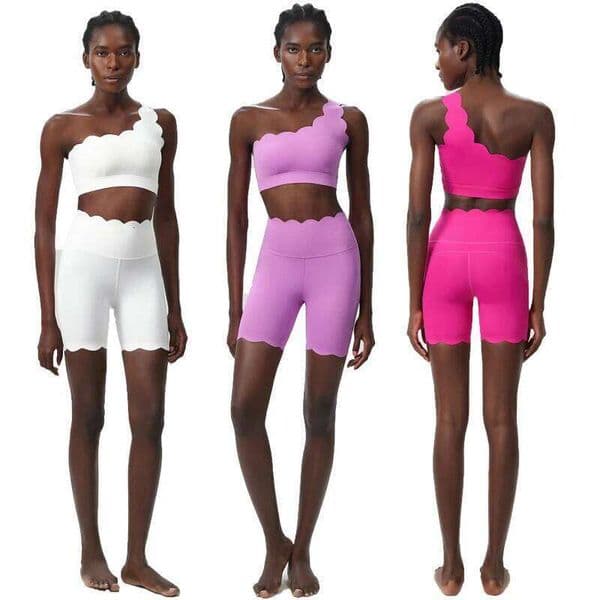 Women Summer Short Sportswear Solid Color Two Pieces Fitness Yoga Set Breathable Quick Dry Running Suit Female Workout Clothes J260511