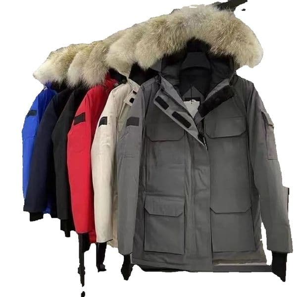 2026 New Coat Designer Man Mens High Quality Designer winter Down Jacket Womens fur Wolf Fur Collar Parka Winter Fashion Outdoor Warm Windproof Coat Elegant