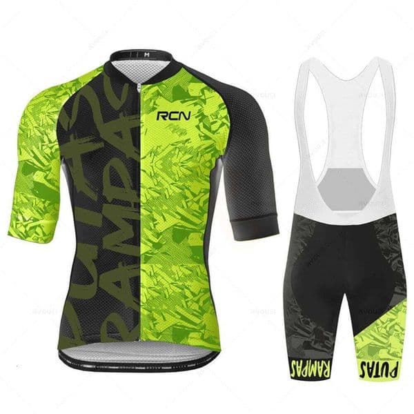 Rvouei Cycling Jersey Sets Summer Short Sleeve Bicycle Breathable Men's MTB Bike Clothing Ropa Ciclismo Uniform Suit 26Y0602