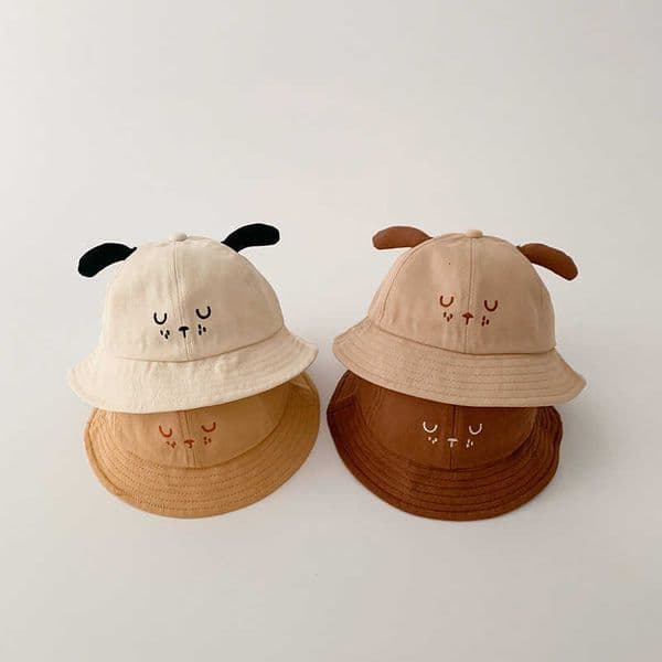 Fisherman Cute Kids Hat Solid Cotton Children Bucket Hats 1-2year Boy Girl Wide Brim Sun Visors Baby Sunscreen Basin Cap M260602