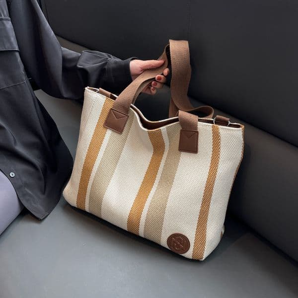 Women's Tote Bag Large Capacity New Canvas Handbag Casual Commuting Fashion Make-up Bag Shoulder Bag
