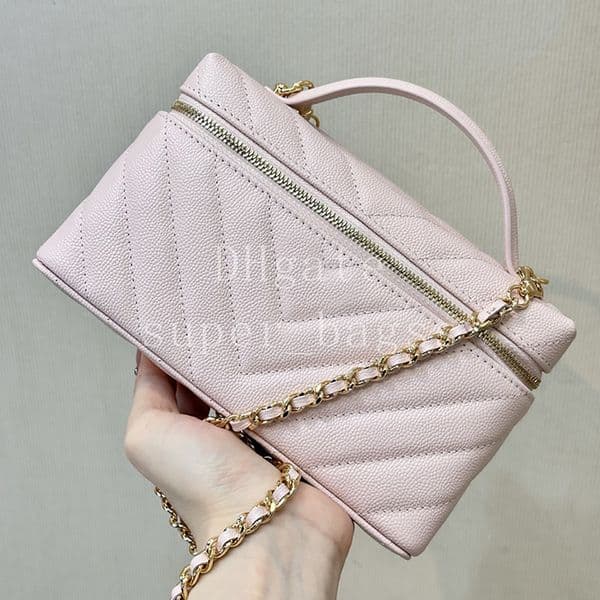 Classic Vanity with Chain bag calfskin Shoulder Bag OEM Original Quality designer bag 19.5CM handbag Luxury crossbody bag with gift box 26SAP5212A