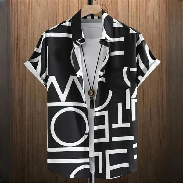 Simple Mens Shirts 3d Patchwork Printing High-Quality Clothing Street ner Short Sleeved Beach Party Hawaiian 260602