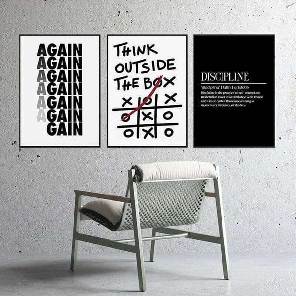 Modern Motivational Quotes Inspirational Discipline Art Poster Canvas Painting Wall Prints Picture for Living Room Home Decor 26L0602