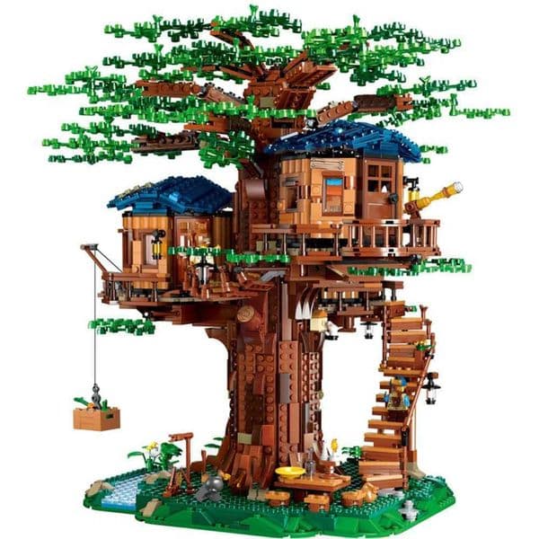 Bricks 2026 Gift New Toys MOC Ro 1013Pcs Kids All Seasons Toys Treehouse He Ci Set Building Children Blocks Tree Z250528 House Creator Y260602