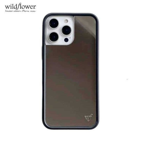 17Pro 2026 26H0505 Wildflower 3D 14 silver Max solid rivet 13 girl makeup WF mirror face Cases 12 Phone Case Plus for Cover iPhone 16 15 Y260602