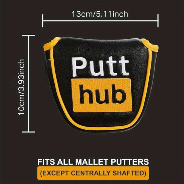 Putter PuttHub Mallet or Blade Style Cover Perfect Joke for Golfer - Funny Novelty Golf Gift Idea 26L0602