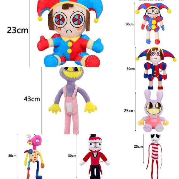 And Toy Game Stuff Animal Game And Toy The Amazing Digital Circus Pomni Jax Plush stuff animal Plushie Theater Rabbit Doll Stuffed Toys Children Chris Y260601