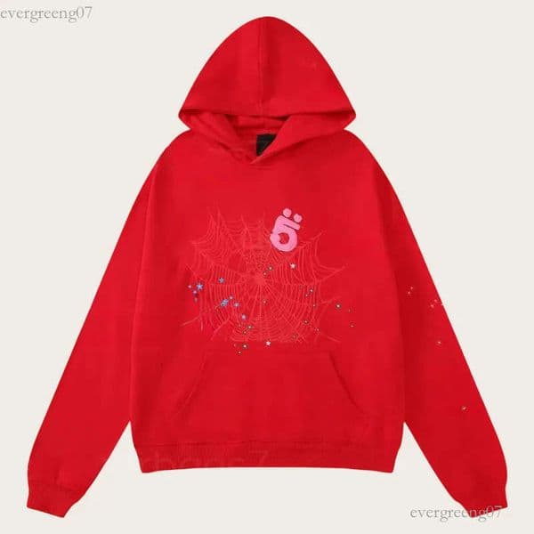 Designer spider hoodie Mens S1pder Hoodie Men Sweatshirts Women Young Thug Polo Grid Pink Hoody Tracksuit Print Pullover Net Sp5derhoode Pants Suit Trousers fed