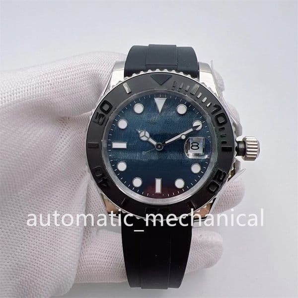 42mm Mens Watches Automatic 2813 Movement Watch bracelet Rubber Strap Luminous Wristwatches Watches Sapphire glass Gift Men's Watch
