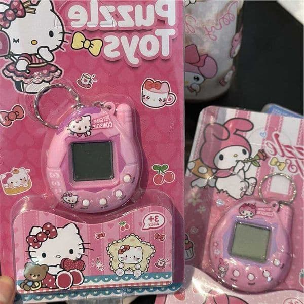 Cute Cartoon My Melody Retro Classic Tamagotchi Electronic Pet Game Console 168 Pets Keychain Bag Charm Stress Relief Toys Gift L260603DDC0