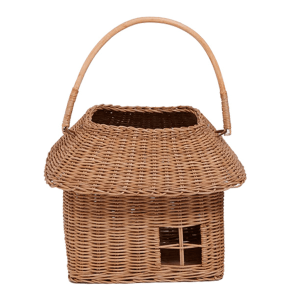 Natural Woven Cottage House Rattan Hand Basket Kids Toy & Photo Prop