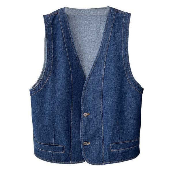 Plus Size Womens Fashion Denim Vest New Autumn Elegant Casual V-Neck Sleeveless Waistcoat 2526 M260603