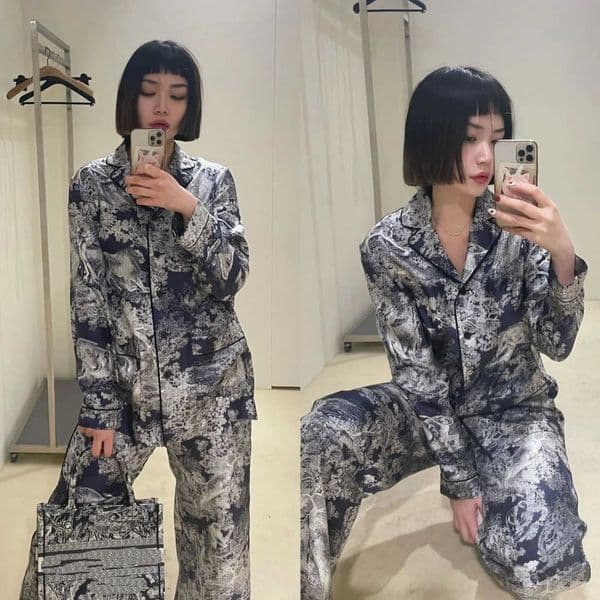 silk Top quality Fashion ic letter blended home clothing Luxury womens home suit set Designer Jungle Animal Printed Pattern Home Sleepwear Set size S-XL Y260603