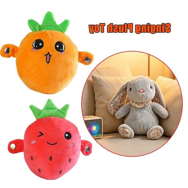 Internet Famous Human Sensor Bear Rhythm Piano Plush Toy Doll Singing Parent Child Fun Interactive Gift for Kids Baby Music L260603