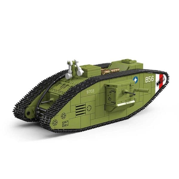WW1 Military World War I Army Building Blocks Set Heavy Tank MkV Bricks Ci Construction Toy For ChildrenJ260603