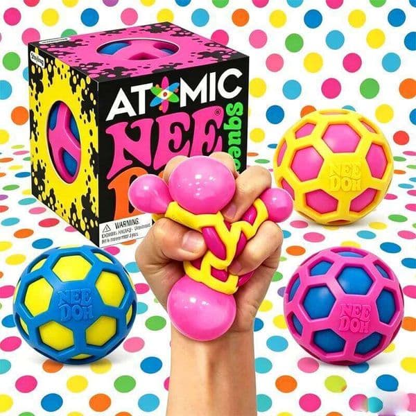 New Schylling Needoh,/;' Atomic Ball Squishies /;Toy Blind Box Adult Party Gift Tool Stress Relief Toy Fidget Toys 26L0603