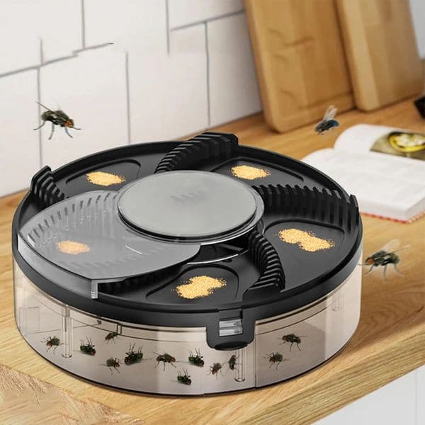 Electric Fly Trap USB plug-in Automatic Flycatcher Indoor Outdoor Safety Insect Catching Tool Quiet Home Kitchen Garden Flytrap 260529