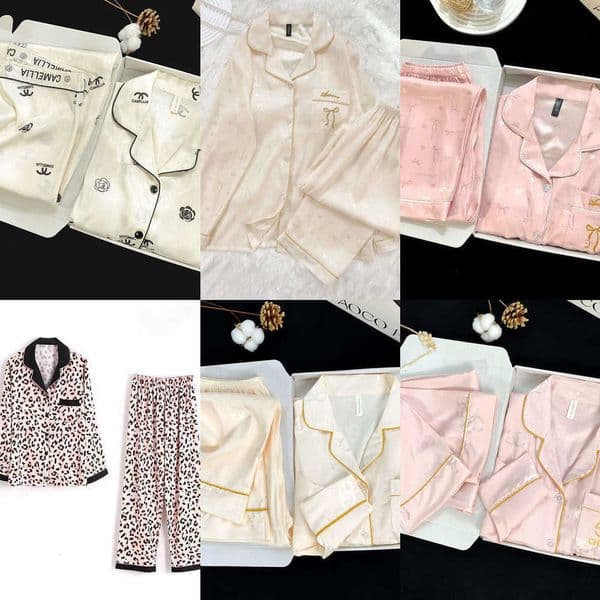 Silk Designer Ice High-End Pajamas Pink With Chest Pads Women Spring And Autumn 2025 New Style Smooth Home Wear Set For Ladies fb80 Y260603