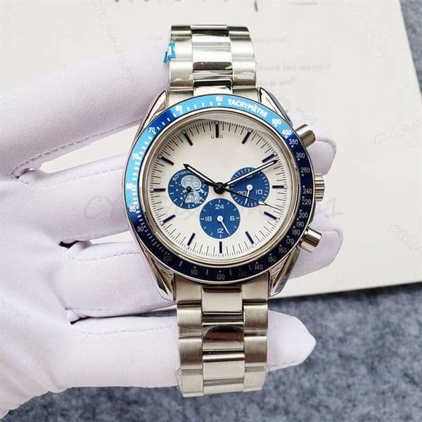 Omgs Watch AAAAA Professional Stainless Steel OME Wrist Watches For Man Men Mens Watch All Dial Work Quartz Watch Stopwatch 11D