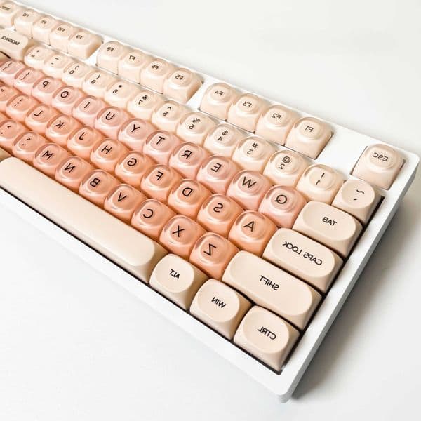 liquid foundation theme Keyca HOA Profile PBT Double Shot Keycap For Mx Switch Mechanical Keyboard ISO Enter Custom Key Ca L260603