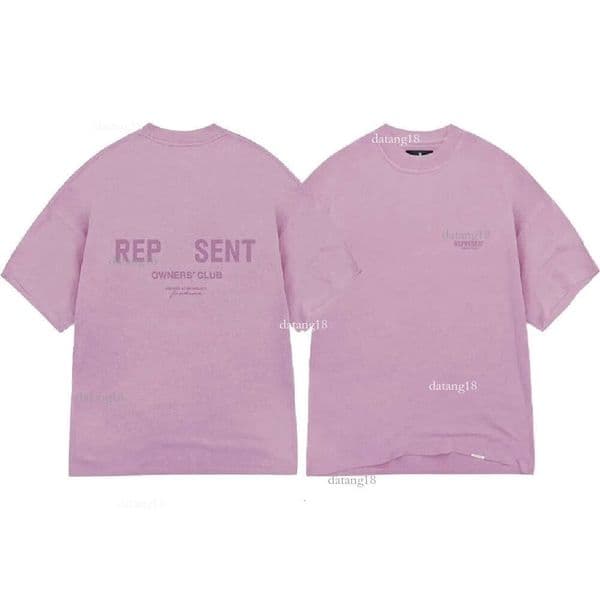 representers Tshirt Designer 2026 New Style High Quality Cotton Breathable Mens Trend Brands Letters Print Graphic Tee Casual Rep Summer Clothing Street Wear 3f5
